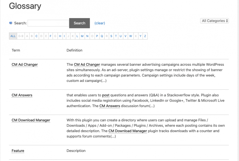 Tooltip Glossary Plugin for WordPress | CreativeMinds