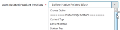 Auto Related Product Position