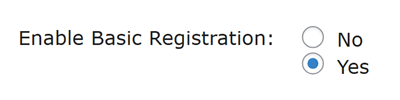 Basic Registration