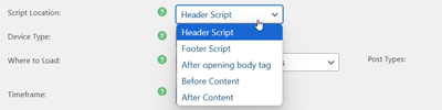 Choose Where to Load Scripts