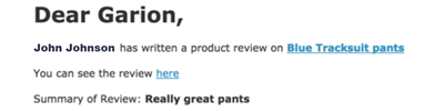 Review Notifications