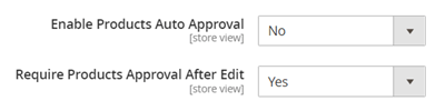 Auto/Moderated Product Approval